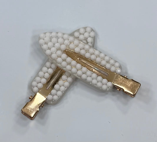 Matte White Mini Clips