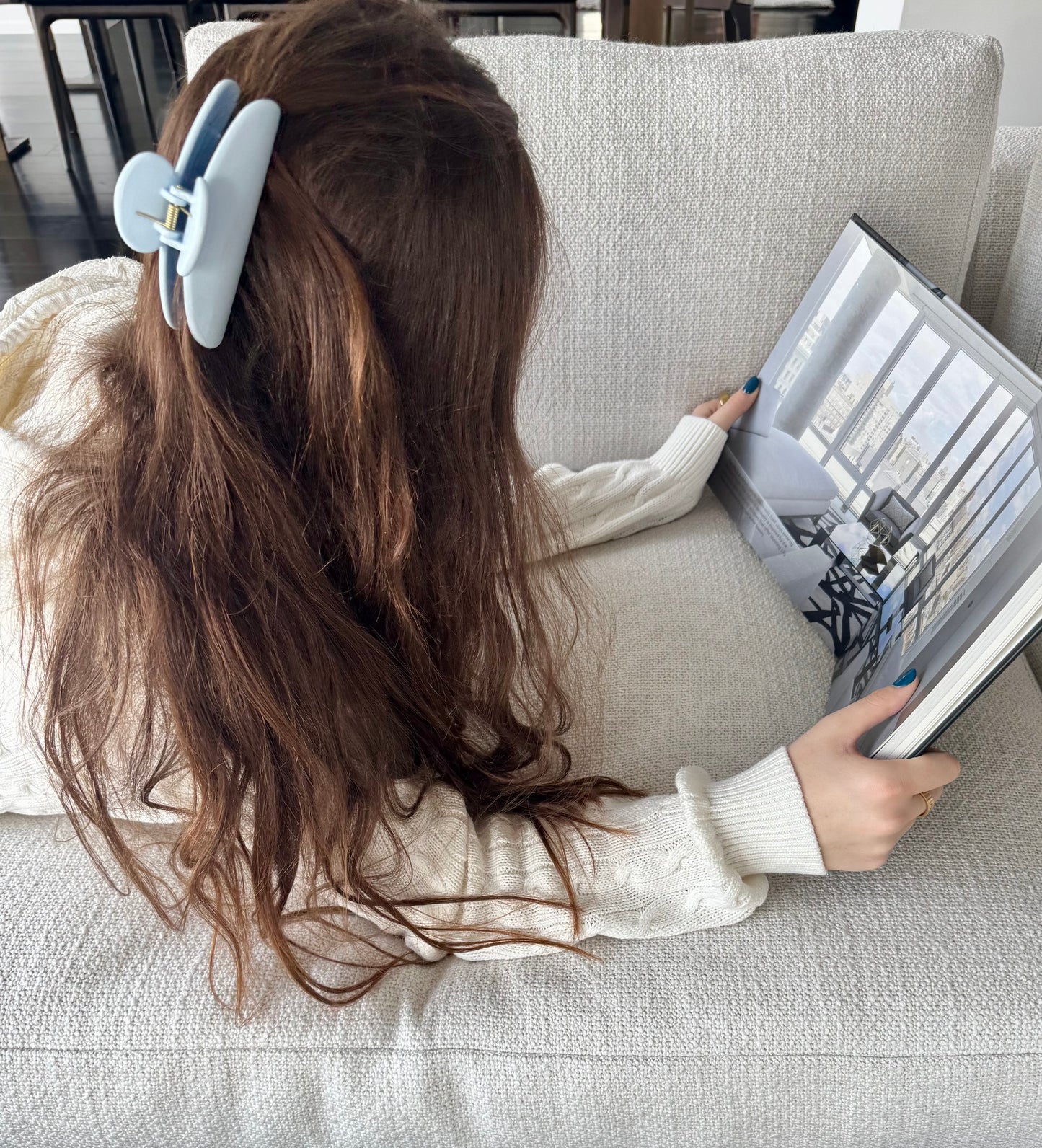 Light Blue Claw Clip