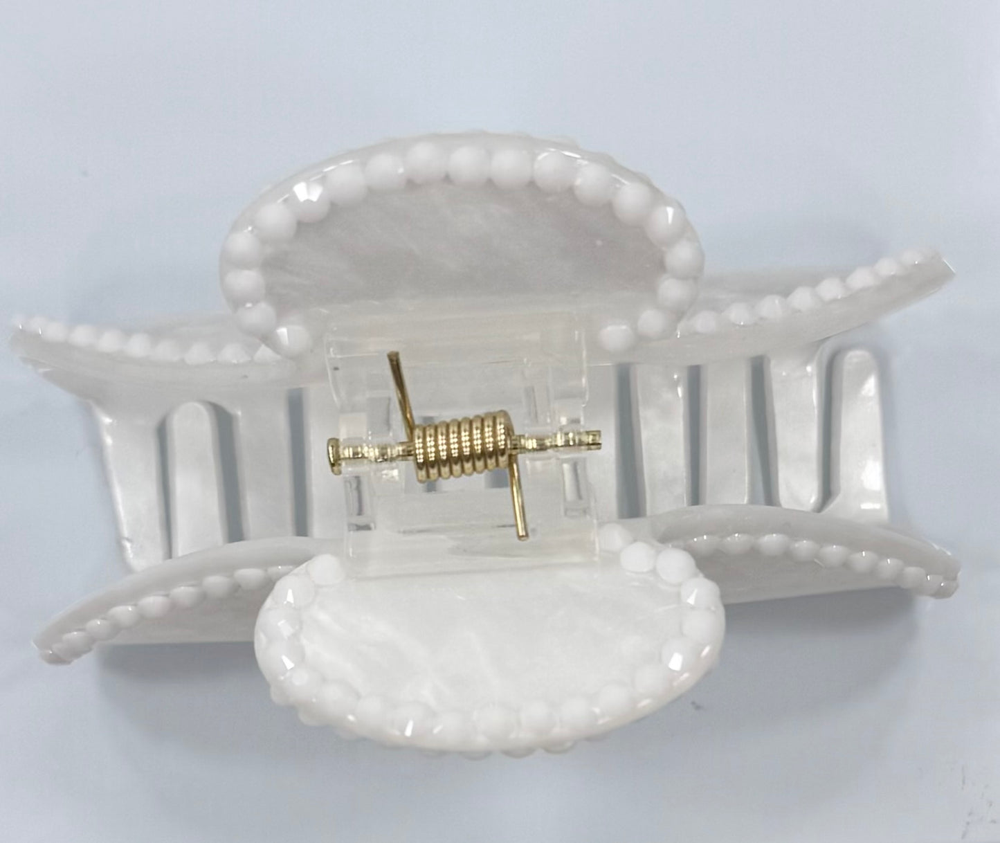 Matte White Claw Clip