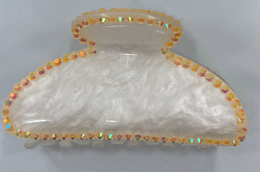 Peach Claw Clip